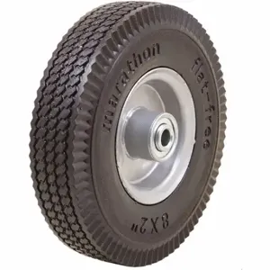 GRAINGER 53CM53 Flat-Free Polyurethane Foam Wheel, 8 Inch Wheel Dia, 2 Inch Wheel Width, 100 lb | CQ3RCV