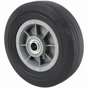 GRAINGER 53CM87 Flat-Free Solid Rubber Wheel, 8 Inch Wheel Dia, 2 Inch Wheel Width, 500 lb | CQ3RDQ