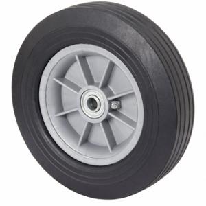 GRAINGER 53CM84 Flat-Free Solid Rubber Wheel, 8 Inch Wheel Dia, 2 Inch Wheel Width, 450 lb, Plastic, Std | CQ3RDP