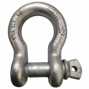 GRAINGER 55AY16 Anchor Shackle, 1/4 Inch Size, Alloy Steel, Alloy Steel Pin Material | CF2TKV