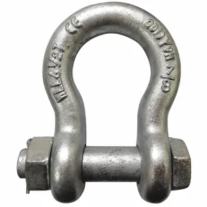 GRAINGER 55AY28 Anchor Shackle, 5/8 Inch Size, Carbon Steel, Alloy Steel Pin Material | CF2TJY