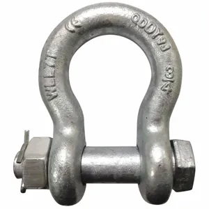 GRAINGER 55AX94 Anchor Shackle, 1/4 Inch Size, Alloy Steel, Alloy Steel Pin Material | CF2TKW