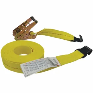 GRAINGER 55ET64 Tie Down Strap, 27 Feet Length x 2 Inch Width, 1,600 Lbs Load Limit | CE9DNW