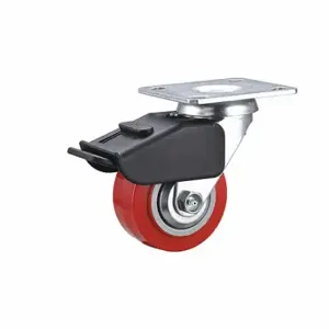 GRAINGER 55KJ62 Debris-Resistant Standard Plate Caster, 4 Inch Dia, Swivel, 1 Wheels | CQ6XYZ