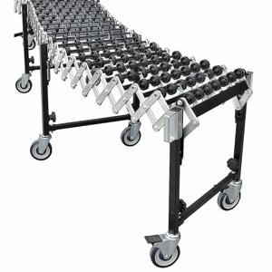 GRAINGER 55KR69 Skate Wheel Conveyor, Heavy Duty, Plastic, 26 3/4 Inch Width, 200 lbs./ft. | CJ3JKL