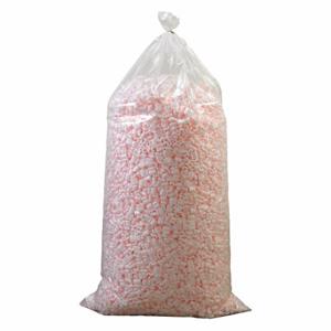GRAINGER 56GL66 Verpackung von Erdnüssen, 7 cu ft Beutelgröße, rosa, S-förmig, 18 Zoll große Beutelhöhe | CP7PCE