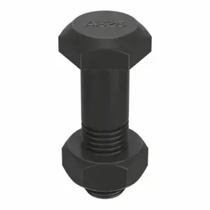 GRAINGER 1RE93 Structural Bolt, Steel, A325 Type 1, Black Oxide, 7/8 Inch Size-9 Thread Size | CQ7EVT