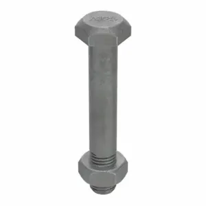 GRAINGER 5CLL2 Structural Bolt, Steel, A325 Type 1, Hot Dipped Galvanized, 1 1/8 Inch Size-7 Thread Size | CQ7EVR