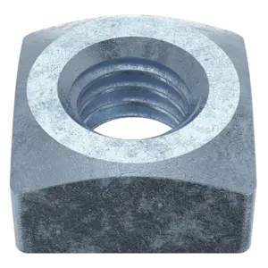 GRAINGER 5CVF9 Square Nut, 7/16-14 Thread Size, Steel, Zinc Plated, 3/4 Inch Ht, 3/4 Inch Width | CQ6AXH