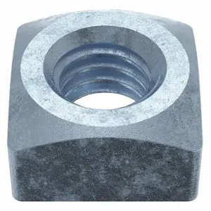 GRAINGER 5CVG1 Square Nut, 3/8-16 Thread Size, Steel, Zinc Plated, 21/64 Inch Ht, 5/8 Inch Width | CQ6AXD