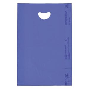 GRAINGER 5DUG0 Merchandise Bags, 12 Inch Size x 3 Inch Size x 18 in, 0.7 mil Thick, Blue, Die Cut | CQ3QWJ