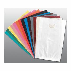 GRAINGER 5DUG6 Merchandise Bags, 12 Inch Size x 3 Inch Size x 18 in, 0.7 mil Thick, Purple, Die Cut | CQ3QWQ