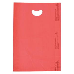 GRAINGER 5DUL5 Merchandise-Taschen, 16 Zoll Größe x 4 Zoll Größe x 24 Zoll, 0.7 mil dick, Orange, gestanzt | CQ3QXN