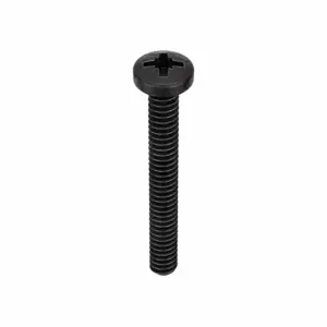 GRAINGER 5GMC1 Machine Screw, #6-32 Thread Size, 3/32 Inch Size Length, 18-8 Stainless Steel, Black Oxide | CQ6XUH