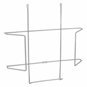 GRAINGER 5LTR4 Hard Hat Rack, Wall Mounting, 1 Hats, Nickel Plated Steel, Gray | CP9YQV