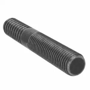 GRAINGER 5MTU5 Double-End Threaded Stud, Steel, Grade 5, Black Oxide, 2 Inch Lg, 12 PK | CP9CWR