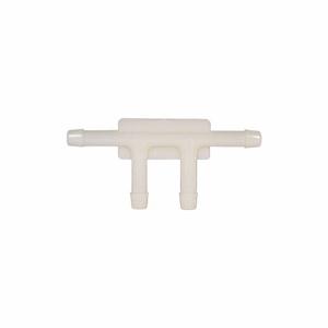 GRAINGER 5MTX2 Vacuum Connector Tee, 4-Way, Nylon X Barbed, White, 25 PK | CQ3ACP