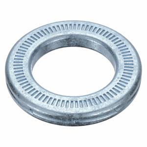 GRAINGER 5MXD5 Ribbed Lock Washer, Serrated Lock, Spring Steel, Zinc Plated, Zinc Plated, 100 PK | CQ2JWT