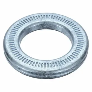 GRAINGER 5MXD5 Ribbed Lock Washer, Serrated Lock, Spring Steel, Zinc Plated, Zinc Plated, 100 PK | CQ2JWT