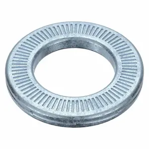 GRAINGER 5MXD6 Ribbed Lock Washer, Serrated Lock, Spring Steel, Zinc Plated, Zinc Plated, 100 PK | CQ2JWR