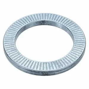 GRAINGER 5MXE0 Ribbed Lock Washer, Serrated Lock, Spring Steel, Zinc Plated, Zinc Plated, 25 PK | CQ2JWV