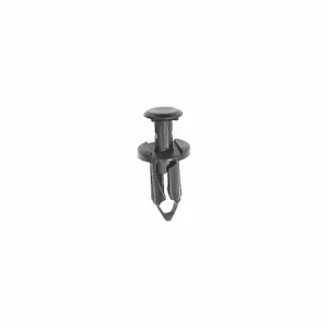 GRAINGER 5NCD3 Push-In Rivet, Domed Rivet Head, Keyhole Shank, Nylon, Black, 20 mm Rivet Length | CQ3YDK