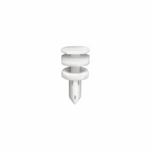 GRAINGER 5NCR2 Push-In Rivet, Flat Rivet Head, Expanding Shank, Nylon, White, 13 mm Rivet Length | CQ3YEC