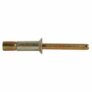 GRAINGER 5RKF5 Blind Rivet, Steel Rivet Body, Steel Mandrel, 1/4 Inch Rivet Dia, Open End, 100 Pack | CP7RML