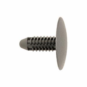 GRAINGER 5RKK2 Push-In Rivet, Domed Rivet Head, Ribbed Shank, Plastic, Charcoal, 0.313 Inch Rivet Dia | CQ3YEA