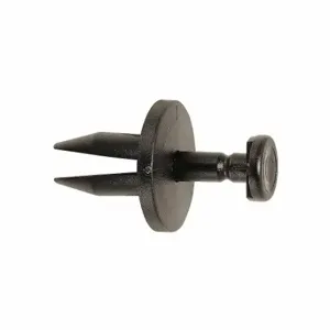 GRAINGER 5RKK6 Push Retainer, Flat Rivet Head, Split Shank, Plastic, Black, 14 mm Rivet Length, 50 PK | CQ3YDH