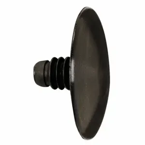 GRAINGER 5RKP0 Push-In Rivet, Domed Rivet Head, Ribbed Shank, Nylon, Black, 0.5 Inch Rivet Length, 25 PK | CQ3YDM