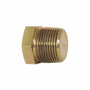 GRAINGER 5RLE6 Hex Head Plug, Carbon Steel, 1/4 Inch Fitting Pipe Size, Male Npt, 3/4 Inch Length, 10 PK | CQ7JZX