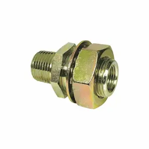 GRAINGER 5RLU0 Hydraulic Hose Adapter, 1/2 x 3/8 Inch Fitting Size, Male x Female, NPT x NPT, Rigid | CQ7DPU