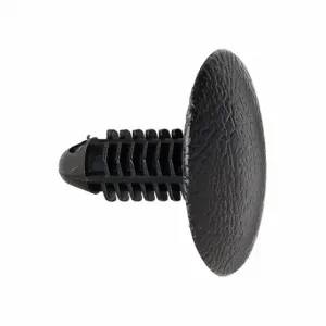 GRAINGER 5ZDL7 Push-In Rivet, Domed Rivet Head, Ribbed Shank, Plastic, Black, 20 mm Rivet Length | CQ3YDU