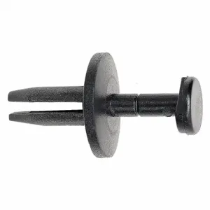 GRAINGER 5ZDR4 Drive Rivet, Flat Rivet Head, Expanding Shank, Plastic, Black, 0.25 Inch Hole Size, 50 PK | CQ3YDD