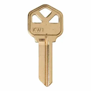 GRAINGER 5ZLH9 Key Blank, Donner/Kwikset/Petco, Lockset, KW1, 10 PK | CQ2GKU