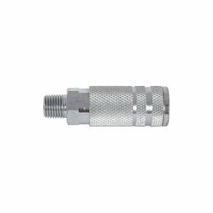 GRAINGER 5ZLP5 Quick Connect Hose Coupling, 1/4 Inch Body Size, 1/4 Inch Hose Fitting Size, Steel | CQ2JDD