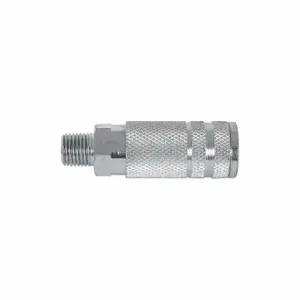 GRAINGER 5ZLP5 Quick Connect Hose Coupling, 1/4 Inch Body Size, 1/4 Inch Hose Fitting Size, Steel | CQ2JDD