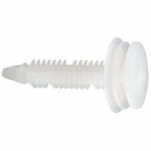 GRAINGER 5ZLY3 Rivet, Domed Rivet Head, Ribbed Shank, Plastic, White, 40.3 mm Rivet Length | CQ3YER