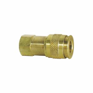 GRAINGER 5ZVK2 Quick Connect Hose Coupling, 1/4 Inch Body Size, 1/4 Inch Hose Fitting Size, 2 PK | CR3GTD