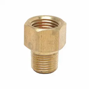 GRAINGER 5ZVT2 Male Connector, 1/8 Inch Tube OD, 1/8 Inch Pipe Size, Inverted Flare x MNPT, Brass | CQ2GJF