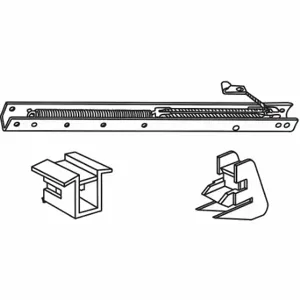 GRAINGER 60-231-6 Sash Balance, Window Channel, Steel, Plated, 24 Inch Length, 9/16 Inch Height | CQ7YNA 451H93