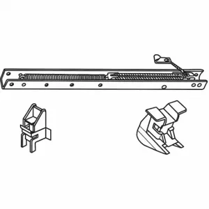 GRAINGER 60-273-3 Sash Balance, Window Channel, Steel, Plated, 28 Inch Length, 9/16 Inch Height | CQ7YNB 451H94