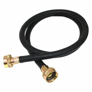 GRAINGER 60323N Fill Hose, 3/4 x 3/4 Inch Hose, 5 feet Length, Black | CF2EQA 499C74