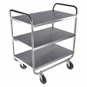 GRAINGER 60EF11 Utility Cart, 500 lb Load Capacity, 33 Inch x 21 Inch, 36 Inch x 23 Inch x 40 1/8 in | CP9RWW