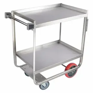 GRAINGER 60EF17 Utility Cart, 700 lb Load Capacity, 24 Inch x 15 1/2 in | CP9RWY