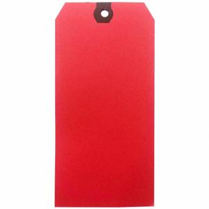 GRAINGER 61KT33 Blank Shipping Tag, #2, 3 1/4 Inch Tag Height, 1 5/8 Inch Tag Width, 13 Points, Red, Paper | CP7RJQ