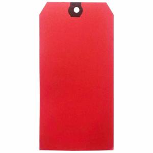 GRAINGER 61KU24 Blank Shipping Tag, #5, 4 3/4 Inch Tag Height, 2 3/8 Inch Tag Width, 13 Points, Red, Paper | CP7RFA