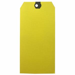 GRAINGER 61KV06 Blank Shipping Tag, #12, 8 Inch Tag Height, 4 Inch Tag Width, 15 Points, Yellow, Paper | CP7RBD