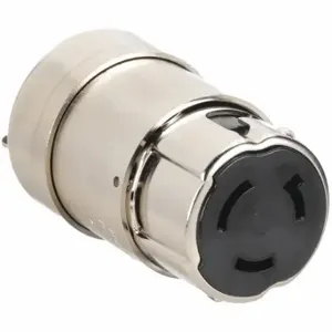 GRAINGER 6360CR Locking Connector, Non-NEMA, 50 A, 125V AC, 2 Poles, Silver, Marine | CQ2ZVL 49YW91